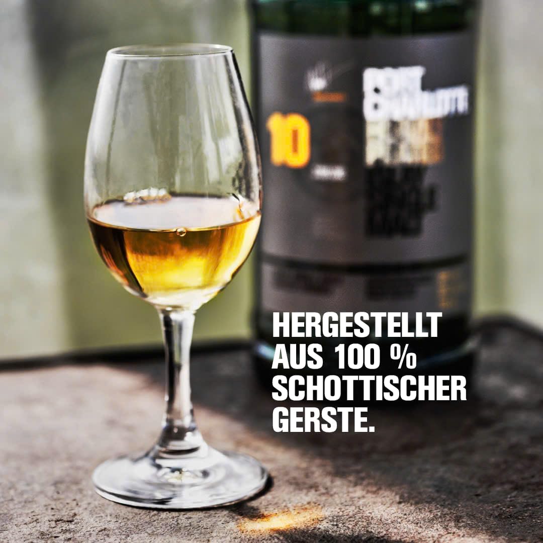 Port Charlotte 10 Years Whisky mit 50% vol. (1 x 0,7l) | Scotch Whisky | Würziger Single Malt von der schottischen Insel Islay