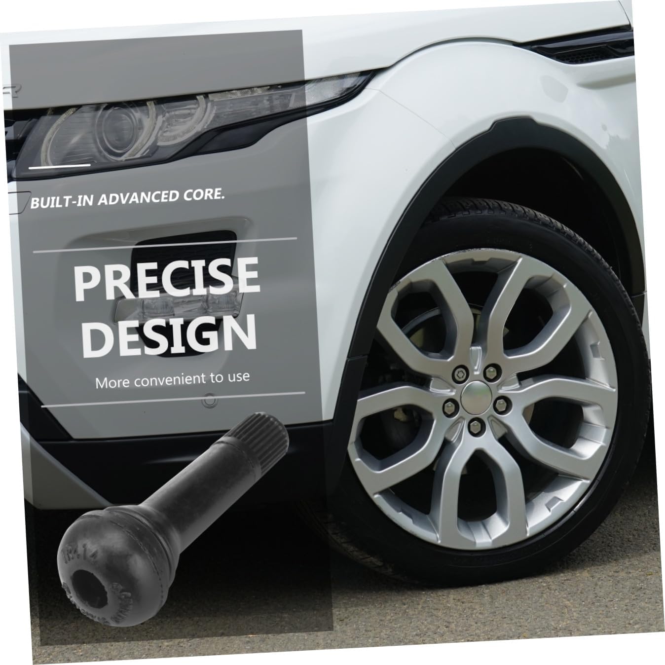 100pcs Tubeless Tire Valve Stem Zinc Alloy Rubber Suitable for Car Trunks Easy to Install for Vehicle Tires