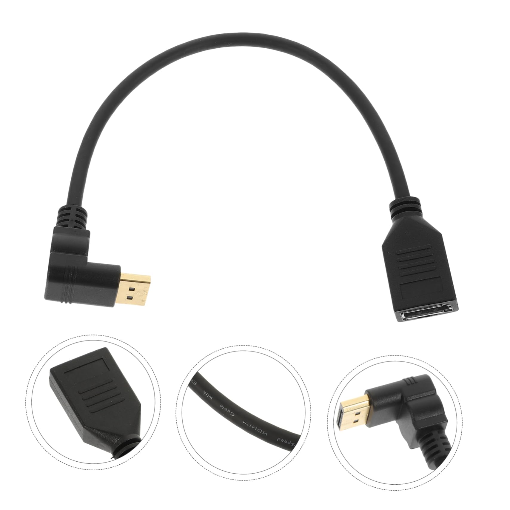 OFFSCH Upgrade Your Display 90 Degree Displayport Extension Cord for Easy Dual Monitor Setup