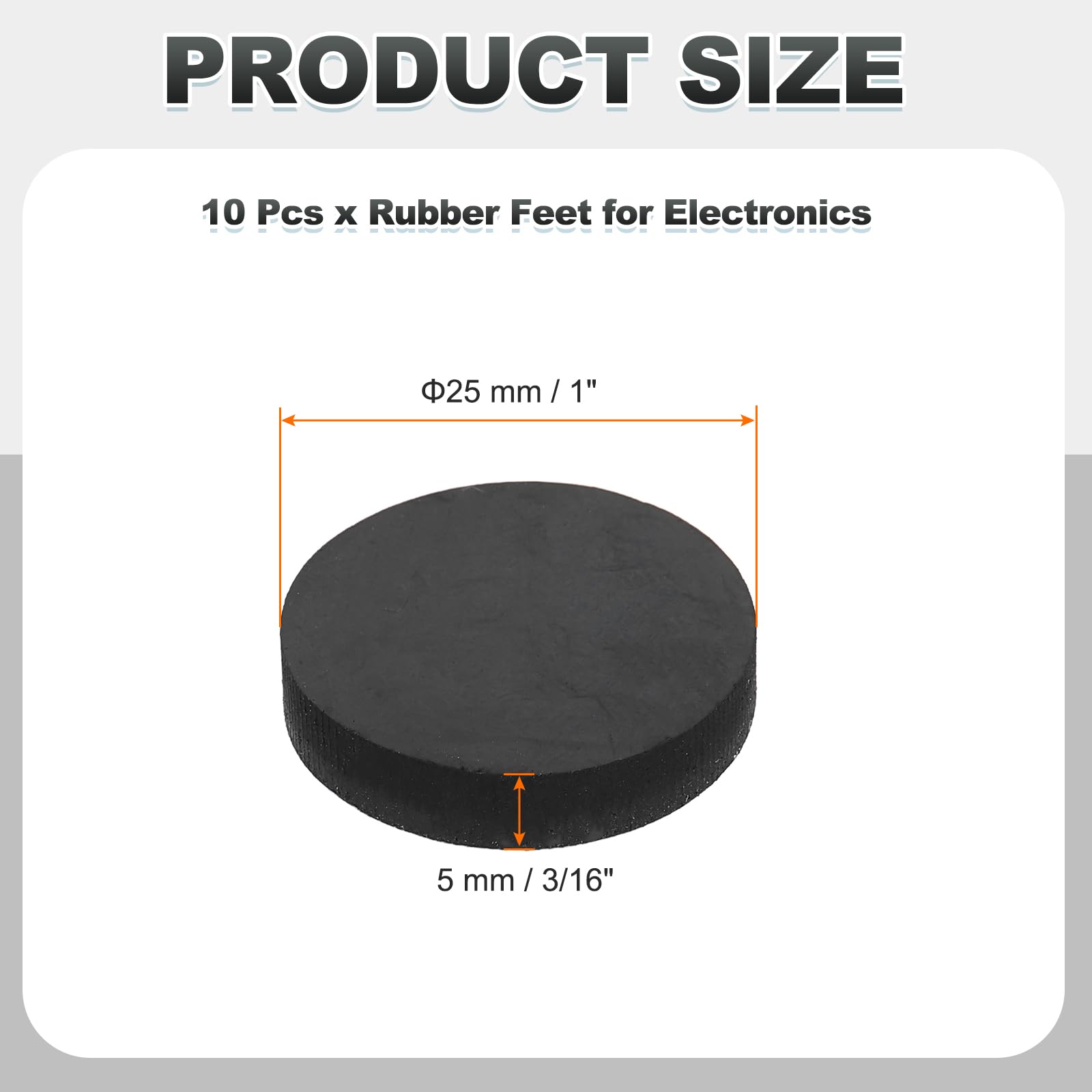 PATIKIL Non Slip Furniture Pads 1" (25mm x 5mm) - Image 2