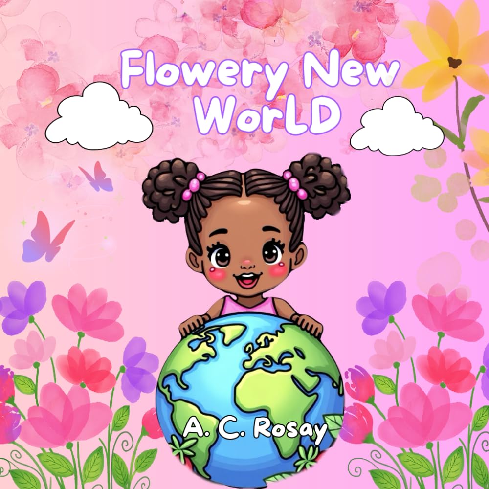 Flowery World: A Simple and Cute Coloring Book