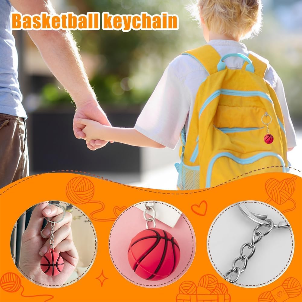 Peluche Basketball Poupée Porte-Clés Jouet Doux Cadeau Enfants