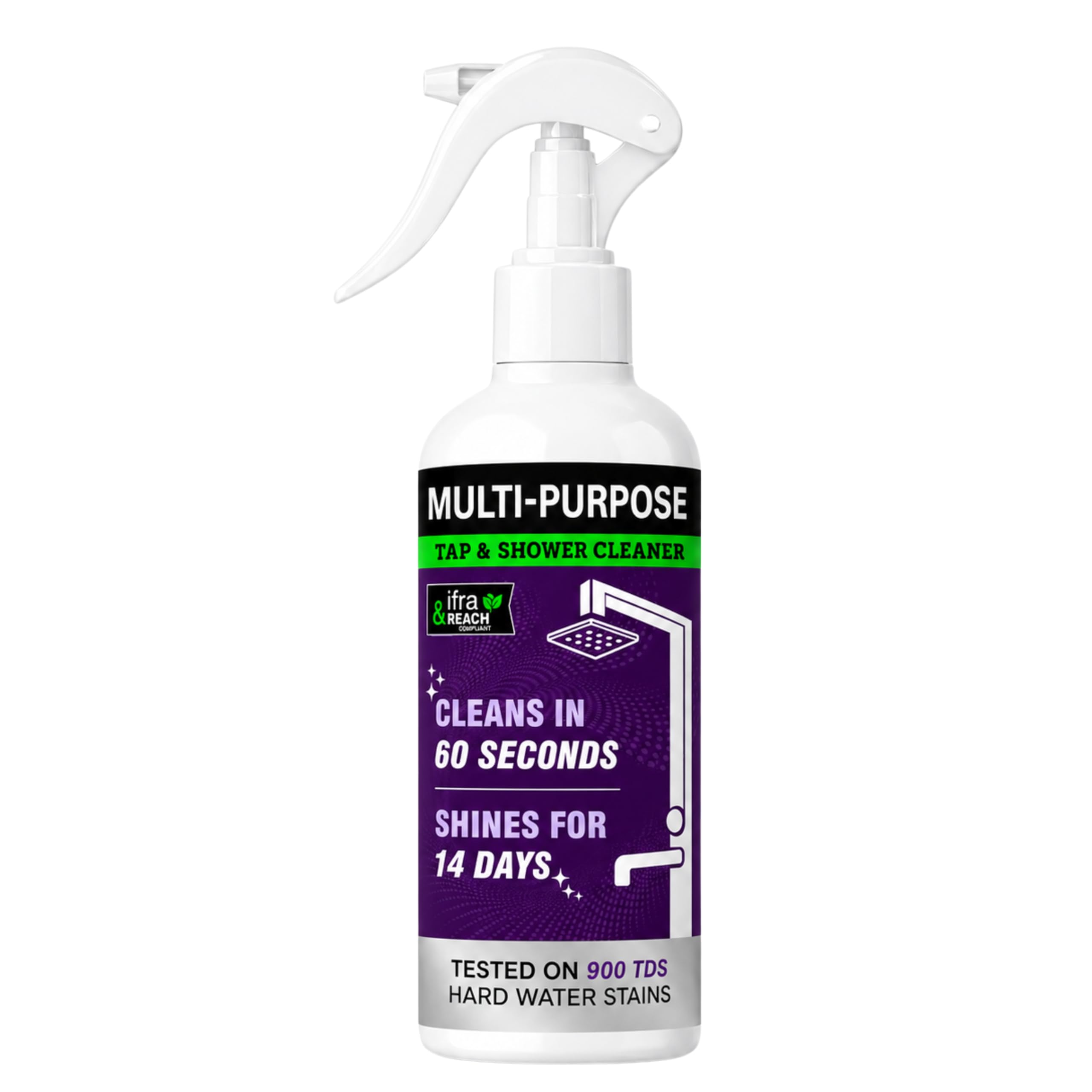 Tap, Shower & Limescale Remover 200ml | Hard Water Stain Remover & Descaler Liquid | Removes Water Spots, Scale & Calcium Deposits | Bathroom Cleaner for Taps, Tiles, Mirrors & Glass-image-23