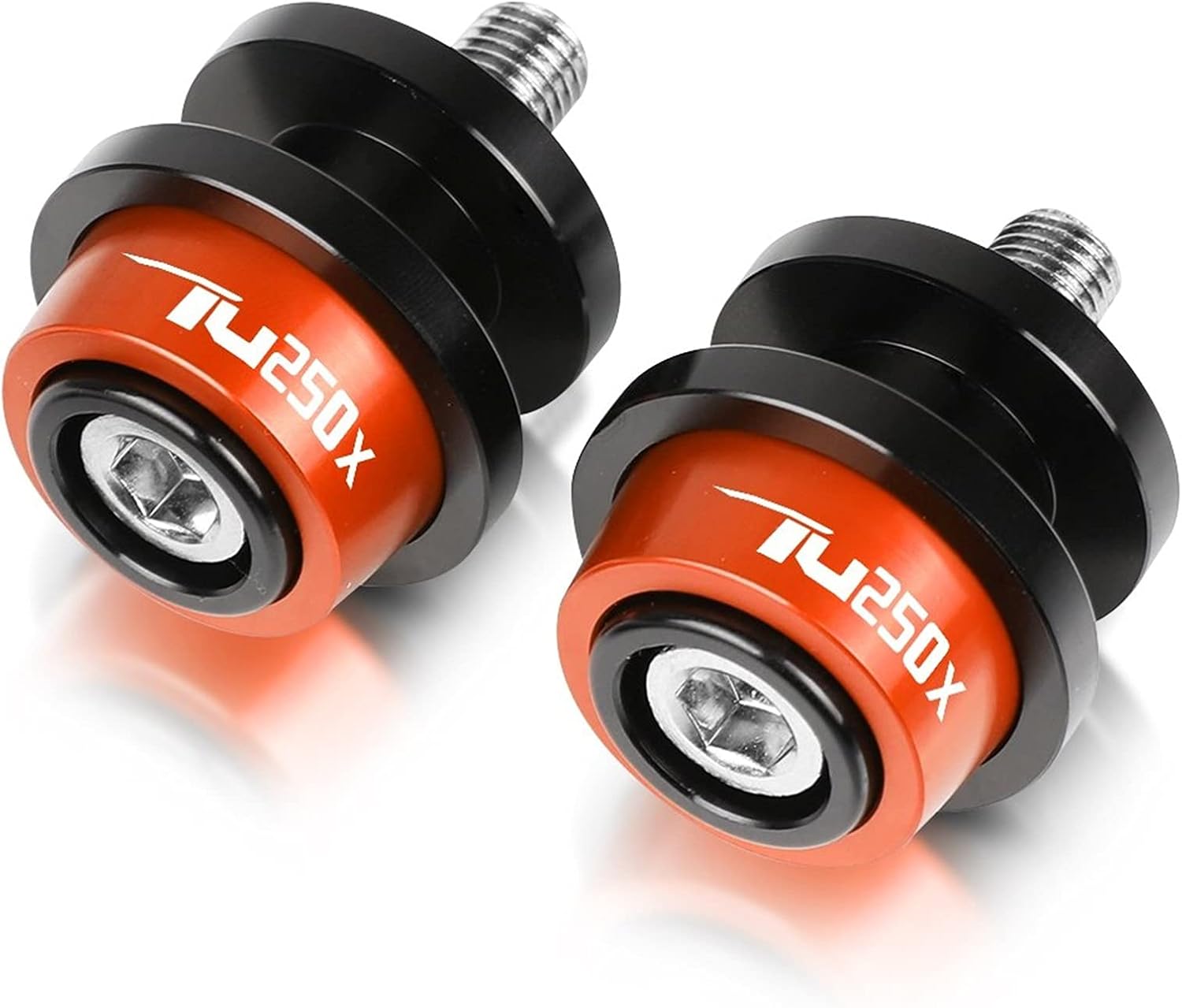 CNC Aluminum 8MM Stand Screw Motorcycle Swingarm Slider Spools for Suzuki TU250X 2009-2017 2016 2015 2014 2013 2012 Swing Arm Bracket Screw (Color : OneColor)