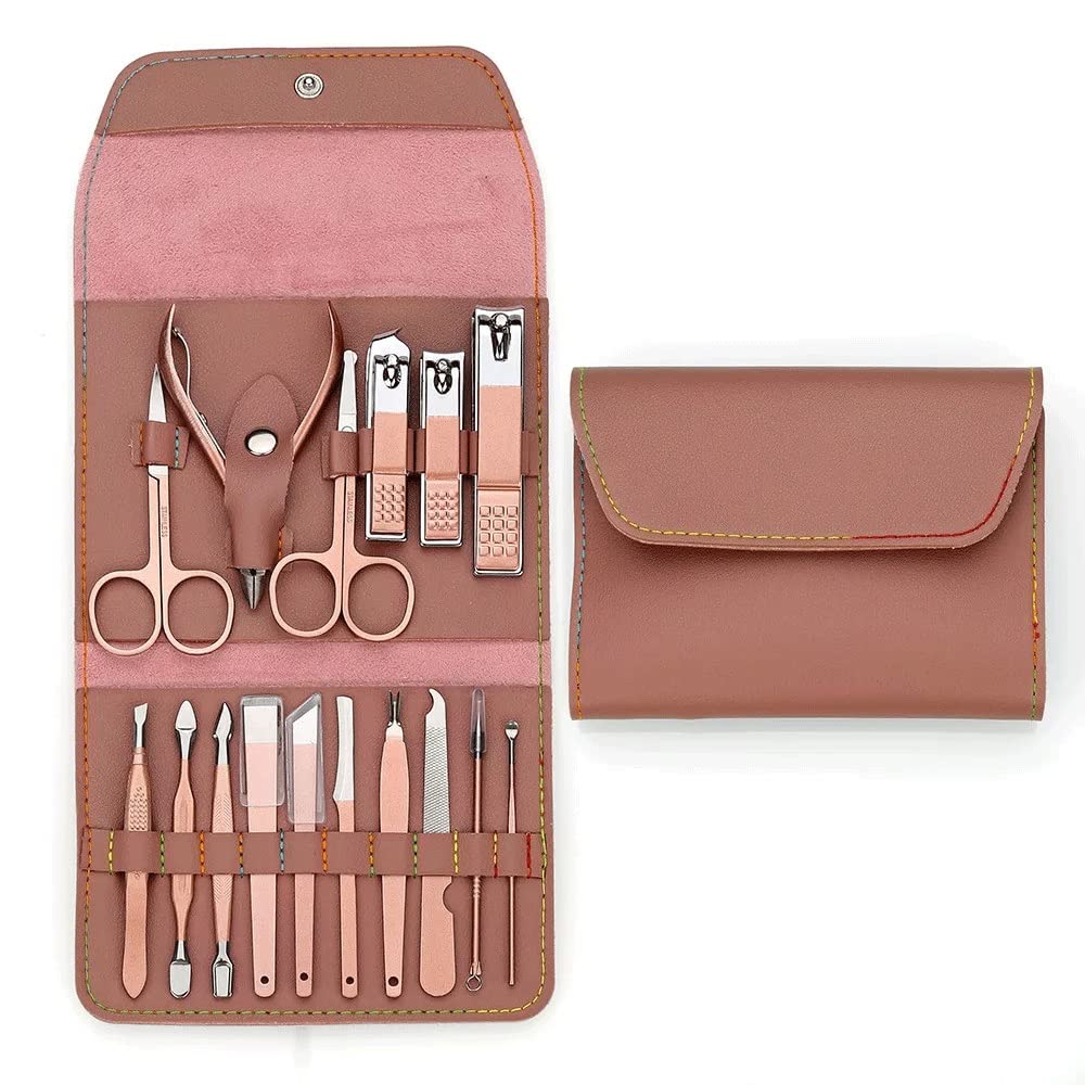 Nippers Trimmer Cutte Manicure set 16P Professional Nail Cutter Sciossors Pedicure Kit Clipper Tools