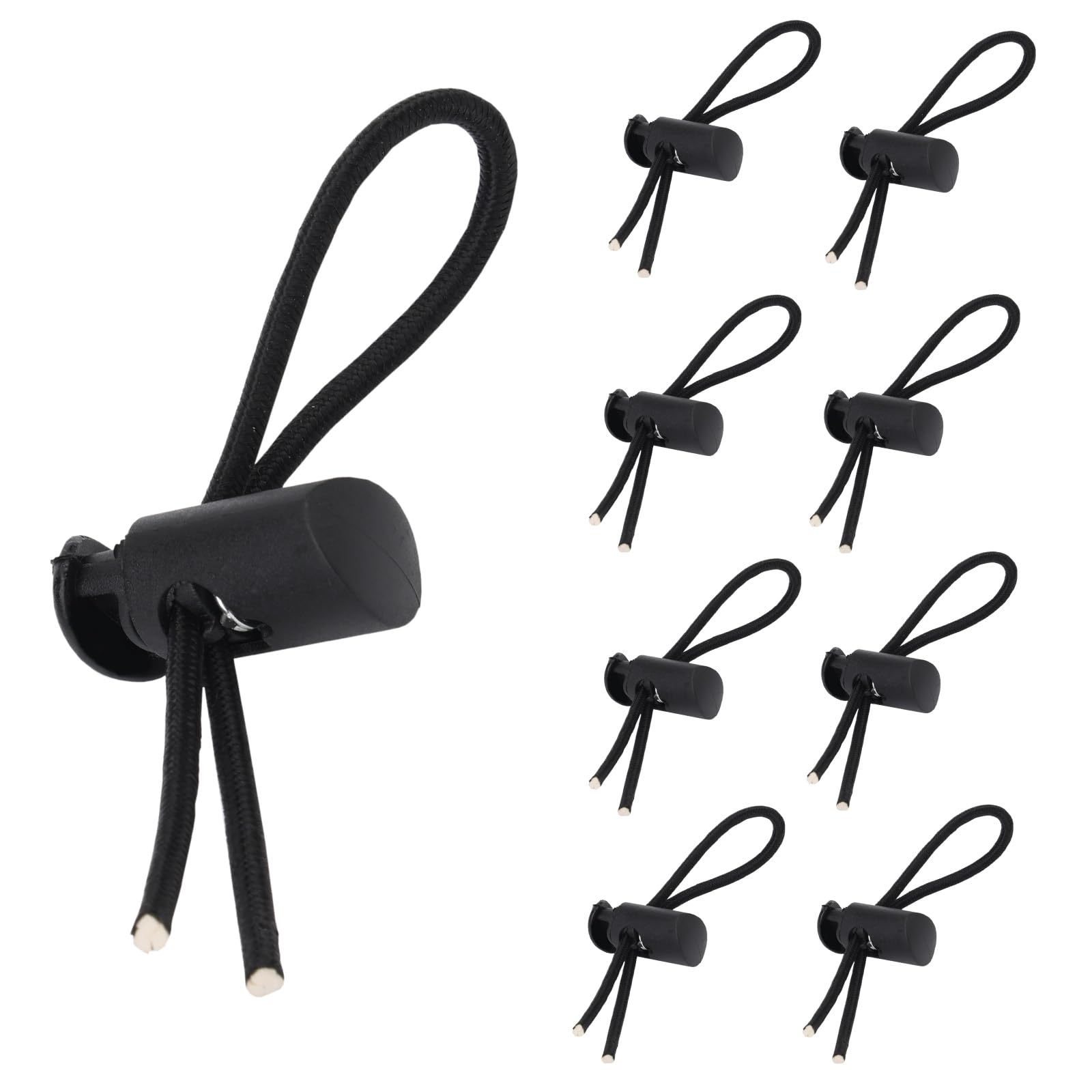 Gosknor 8pcs Bib Holder for Runners, Black Race Bib Toggles Clip Pins Boards Snaps Running Number Fasteners Belt for Marathons Essentials Accessories