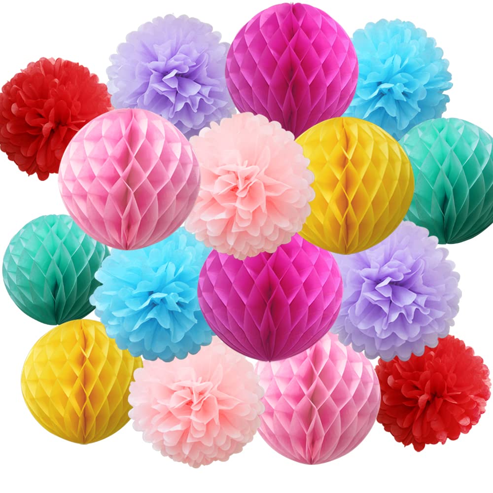 Recosis Tissue Paper Pom Poms, Recosis Paper Flower Ball For