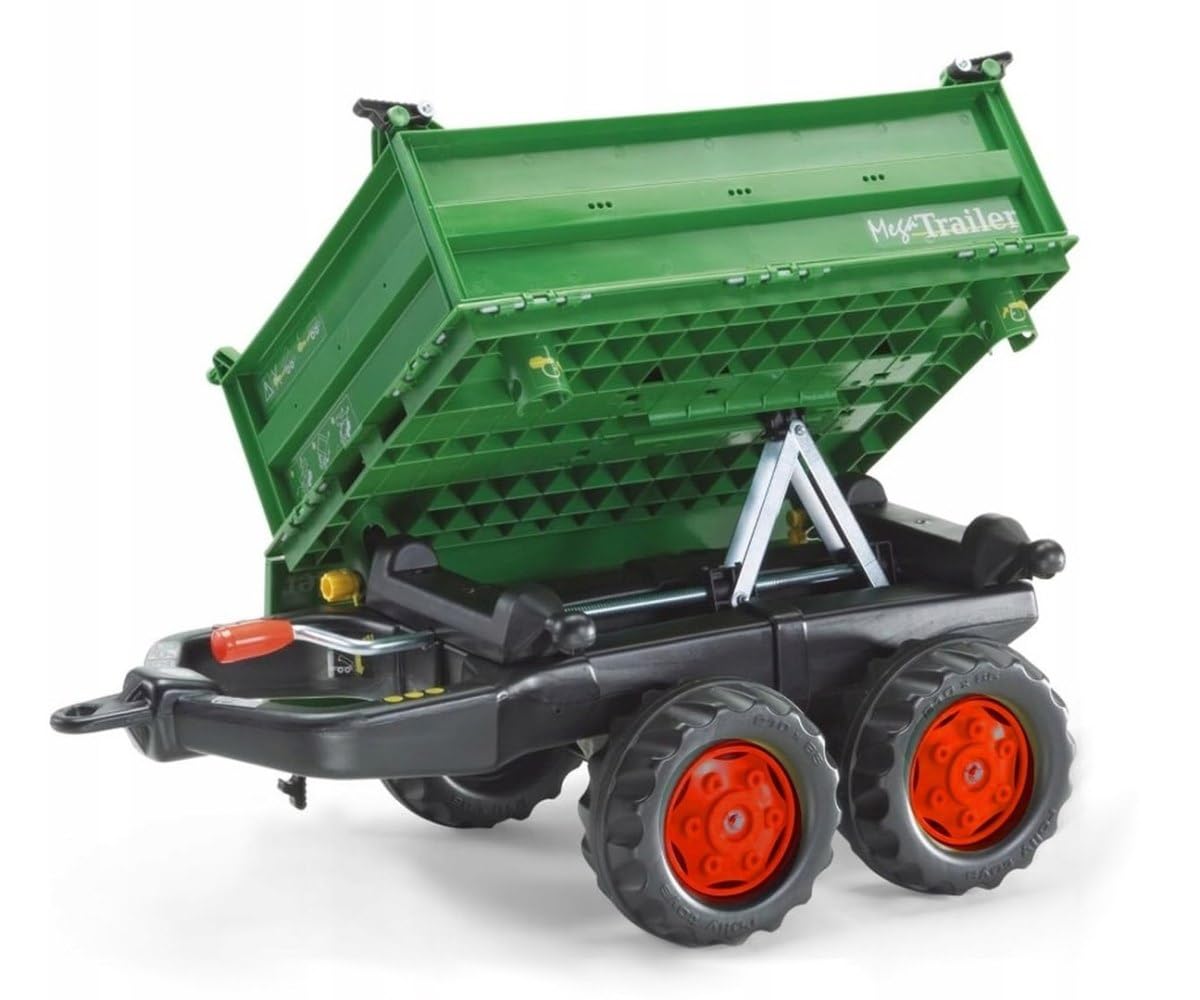 Rolly Toys 122202 - Veicolo a Pedali Mega Trailer Fendt, Verde