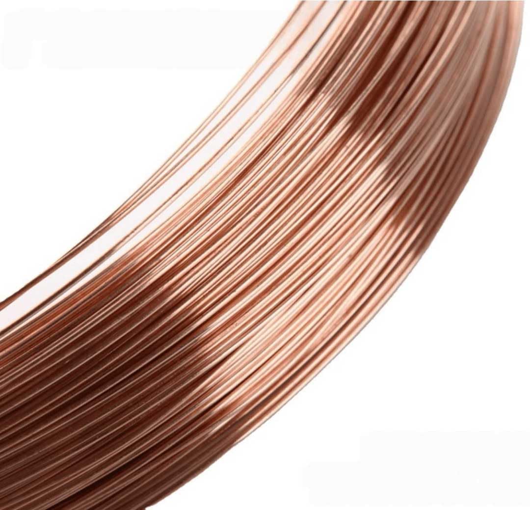 High-Conductivity C18150 Chromium-Zirconium-Copper Wire, Cu-Cr-Zr Copper Wire, ASTM-C18150, Chromium&Zirconium&Copper Material, Cu Alloy Welding Wire (1, Φ1.0mm, 1m Length)