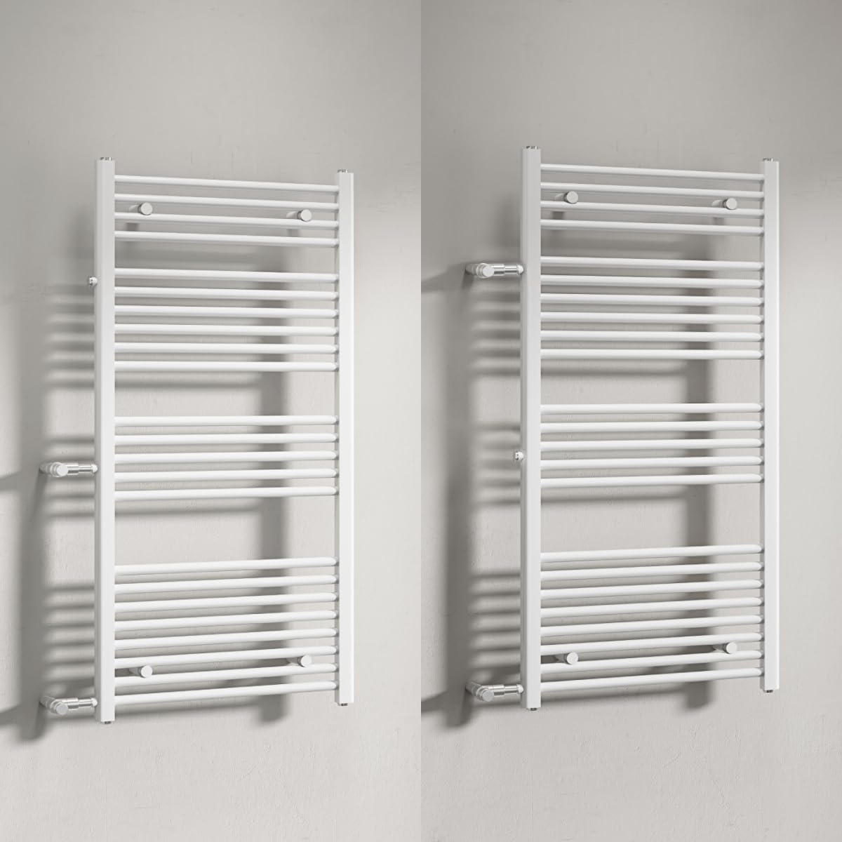WITEN&NOCK Scaldasalviette da bagno, 1200 x 600 mm, 598 Watt, dritto