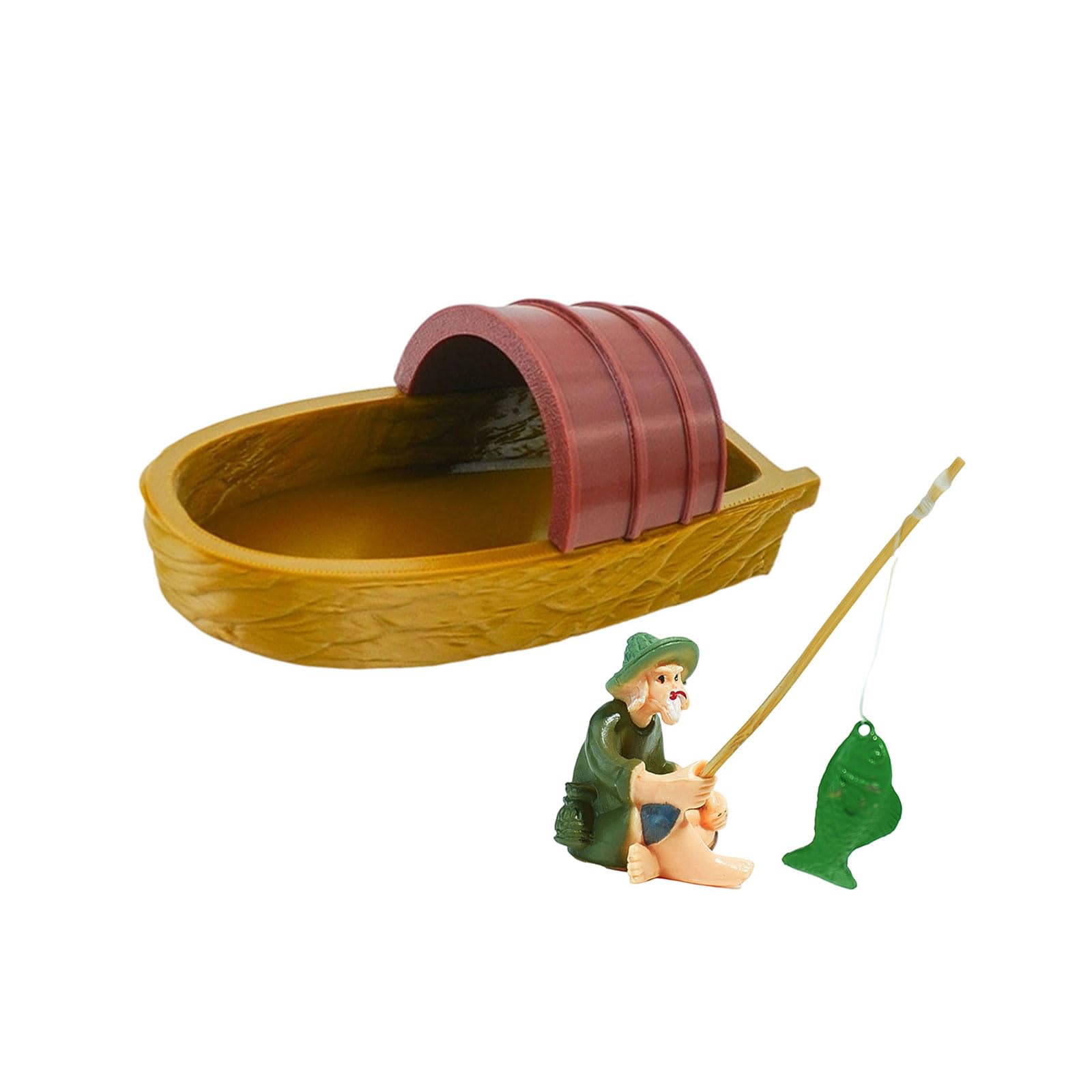Psdndeww Aquariums Handicraft Artificial Boats Fish Breeding Decoration Fishtank Landscape Supplies Aesthetic Display Home Aquarium Decoration