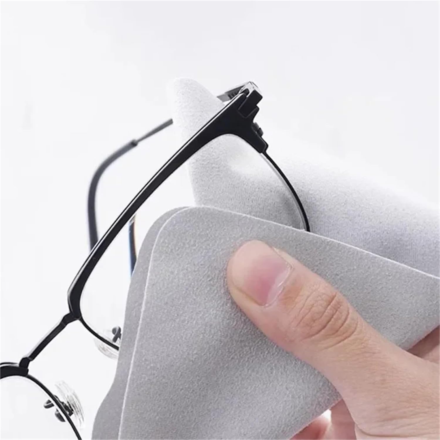 Eyeglass Cleaning Cloth 50pcs Lens Cleaning Cloth for Glasses and Screens Ultra-Fine Microfiber Cloth(Blue)