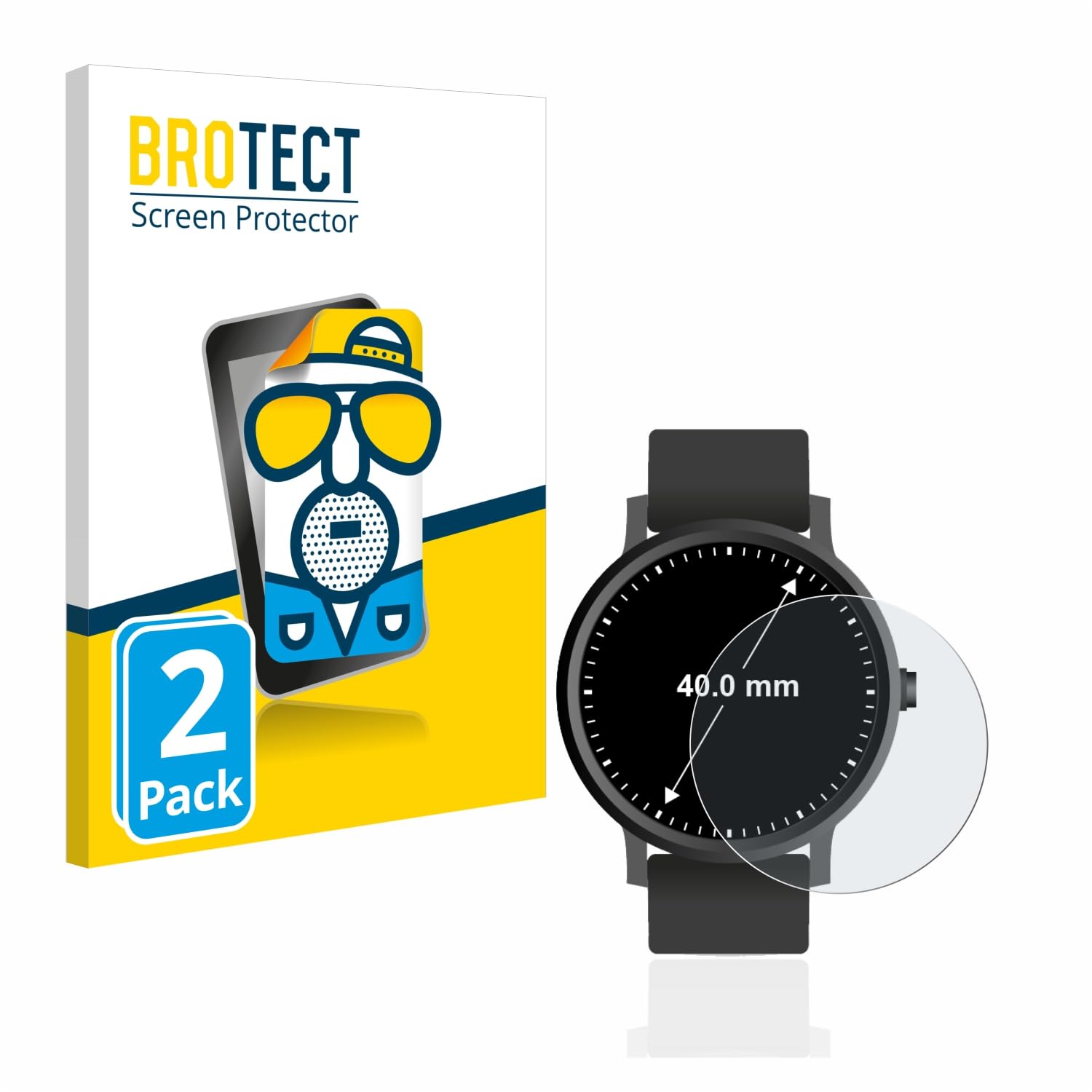 Savvies 18 Pellicole Protettive Per Orologi Tondi ø 20 Mm - Protezione Schermo Trasparente SU75, Antigraffio, Facile Applicazione Senza Bolle