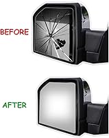 Vista 5 de WLLW Espejo lateral de repuesto para Ford F150 convexo RH Rignt lado del pasajero, incluye adhesivo, no remolque, espejo de vidrio no calentado