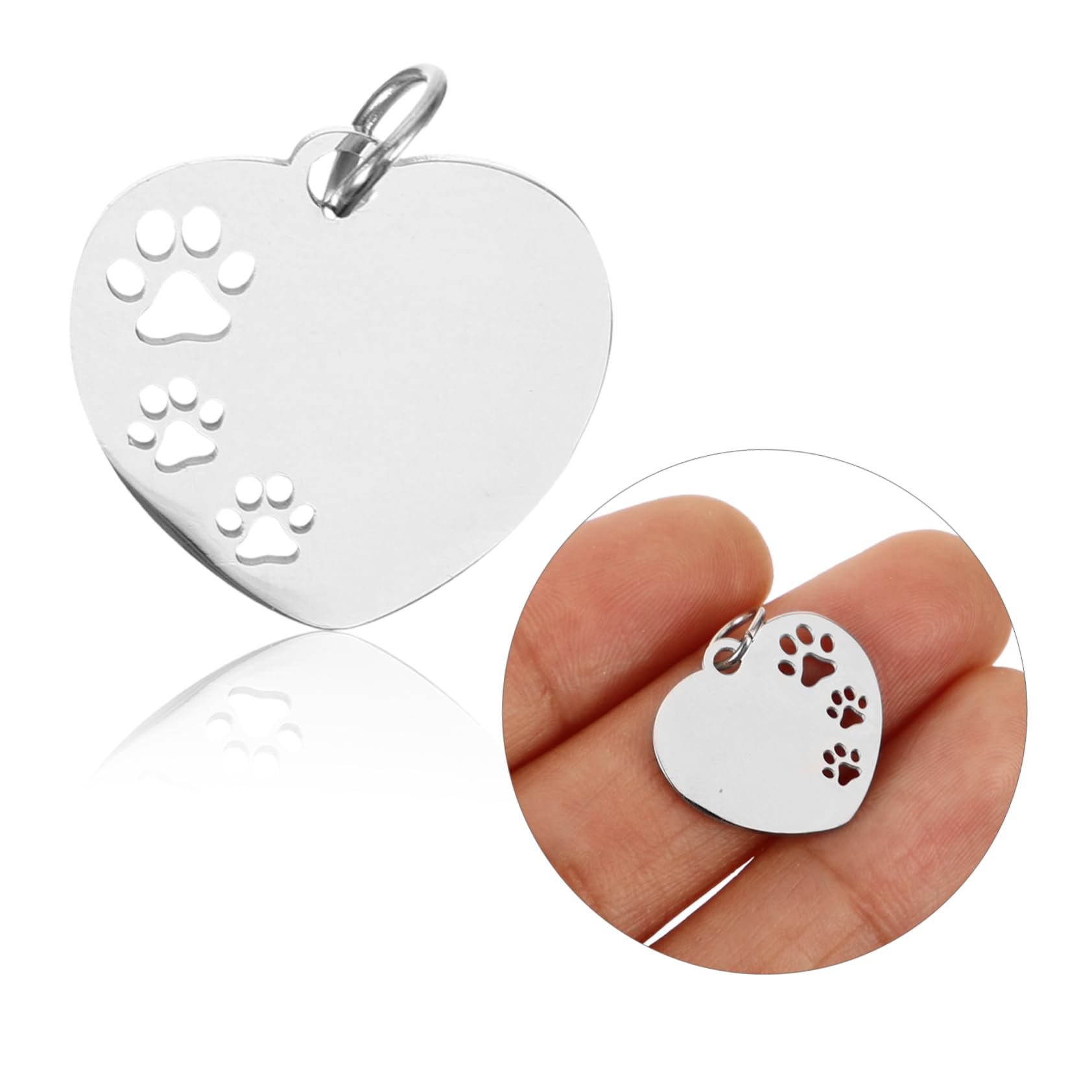 POPETPOP 50 Pcs colgante de etiqueta de perro placas perros personalizadas chapa perro personalizada mascotas etiquetas de perro encantos etiquetas de identificación del perro