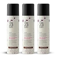 Vista 12 de Corrector de raíz marrón medio, spray de retoque para cabello castaño medio, cubre temporalmente el cabello gris, paquete de 1