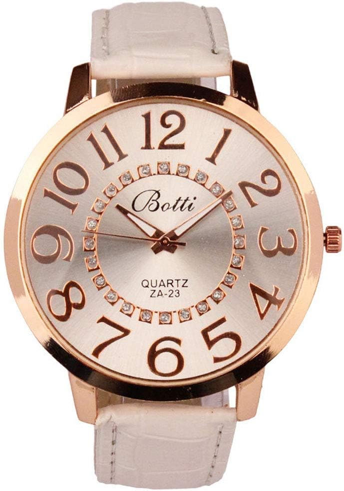 Womens Watches Sale Clearance Waterproof Analogue Quartz Watch Leather Strap for Women Fashionable Wrist Watch