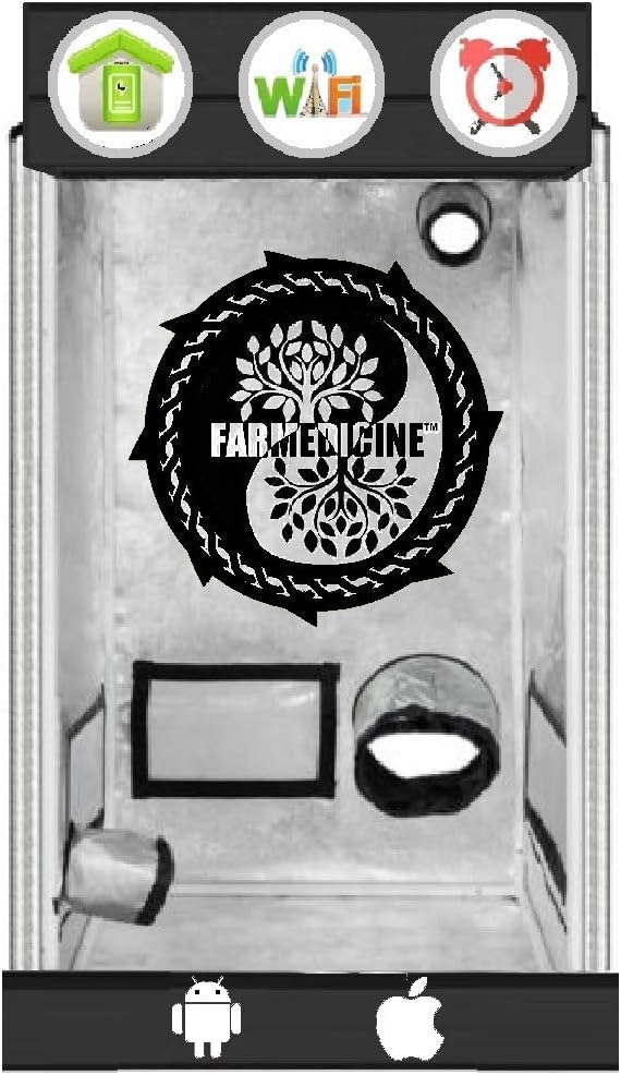 24" x 24" x 48" Greenhouse Grow Tent for Hydroponic Automation