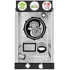 24 x 24 x 48 Greenhouse Grow Tent for Hydroponic Automation