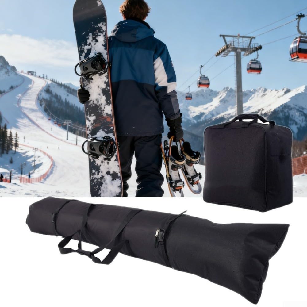 Supporto Sci da Muro con Borse Oxford Nere