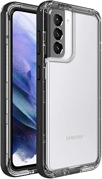 LifeProof NEXT SERIES Case for Galaxy S21 5G ONLY - DOES NOT FIT Plus or Ultra - BLACK CRYSTAL CLEAR/BLACK