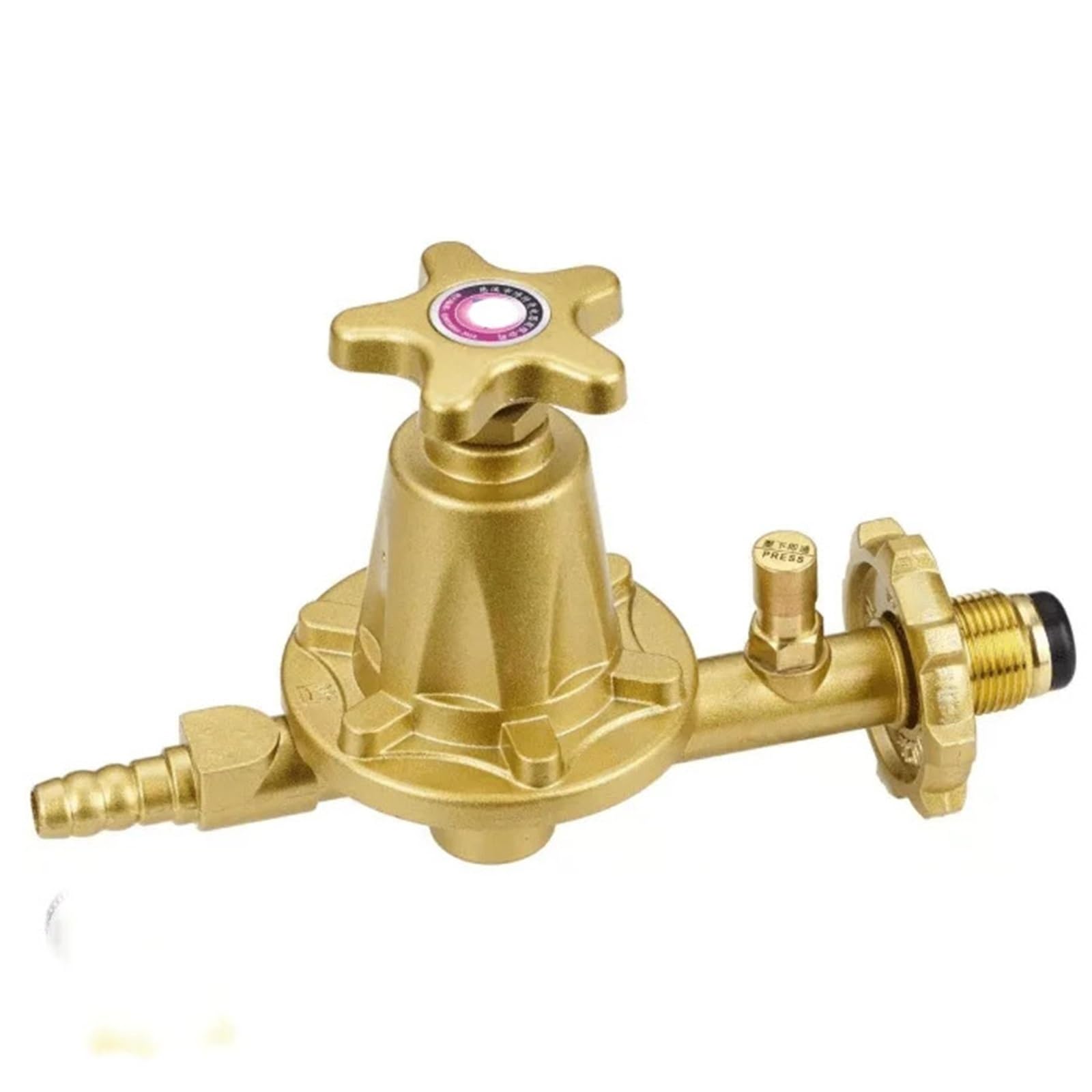 Trgyjgkf One Color For Household Liquefied Petroleum Gas Pressure Reducing Valve Explosion-Proof Stove Water Heater Adjustable Belt Meter(Blue-1)