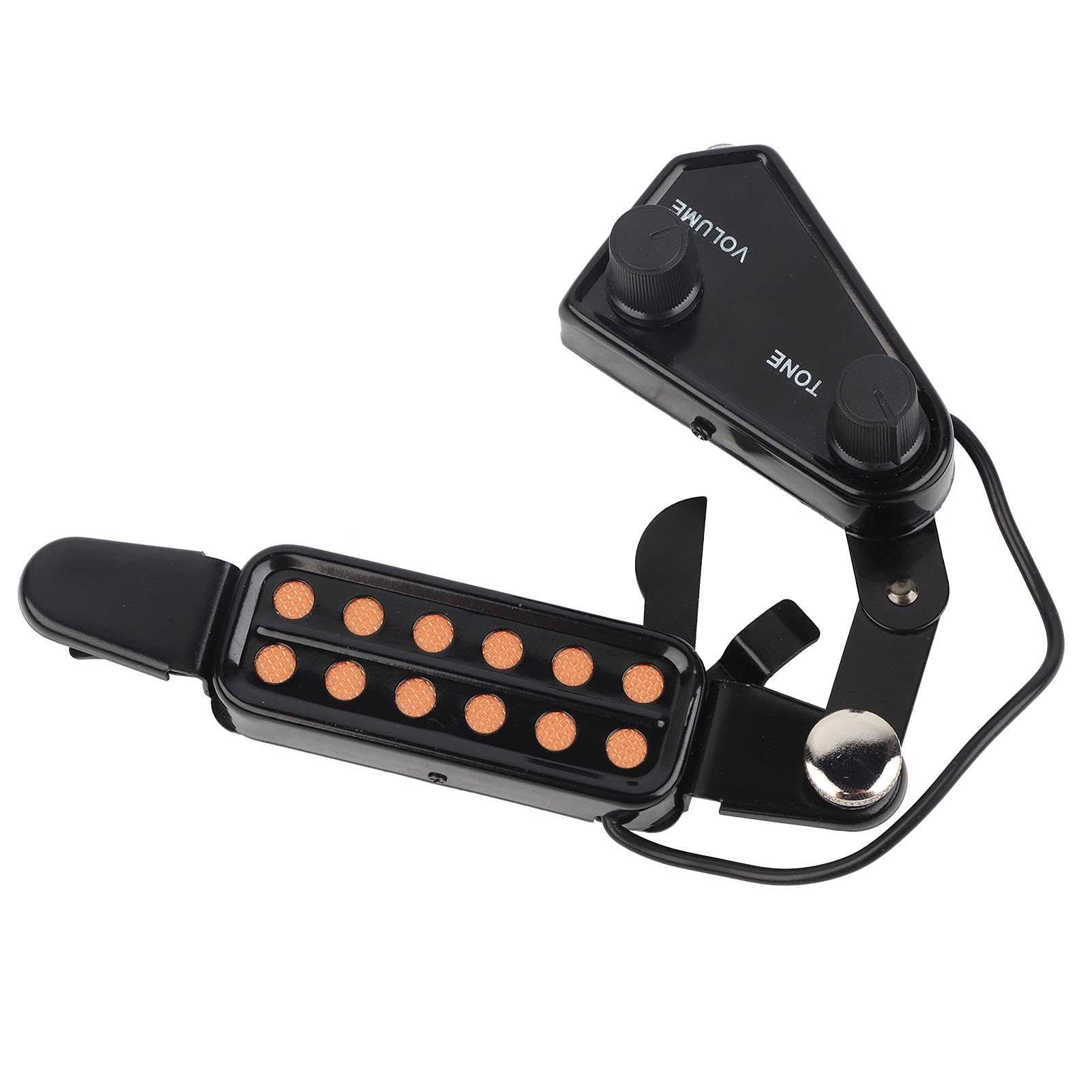 VGEBY1 Pickup per Chitarra, trasduttore Magnetico per Pick-up Acustico a 12 Fori con Kit di sintonizzatori Tono Volume Accessorio per Strumenti Musicali