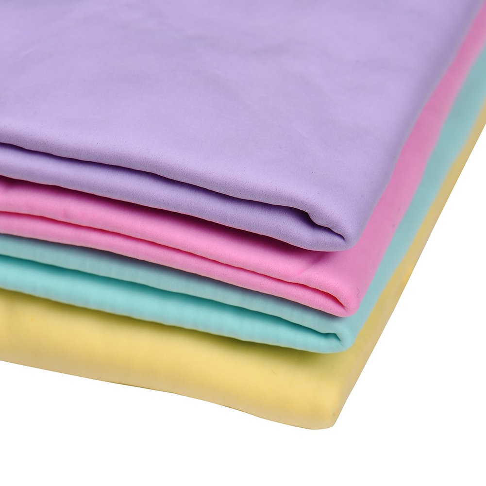 A Dog Towel Super Absorbent Large PVA Quick Dry Pet Towel Super Absorbent Cooling Towels for Dogs Absorber Synthetic Drying Chamois for Dogs Cats Cleaning Furniture Cars A Random Colour Slippers(S) - Image 4