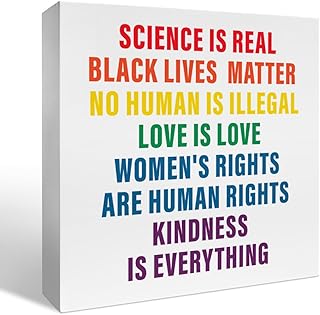 Equality Decor, Diversity African American Decorations for Home Office Desk, Feminism Lgbt Pride Office Decor, Black Power BLM Decor, Equality Diversity Gifts for Women Men, Black Lives Matter