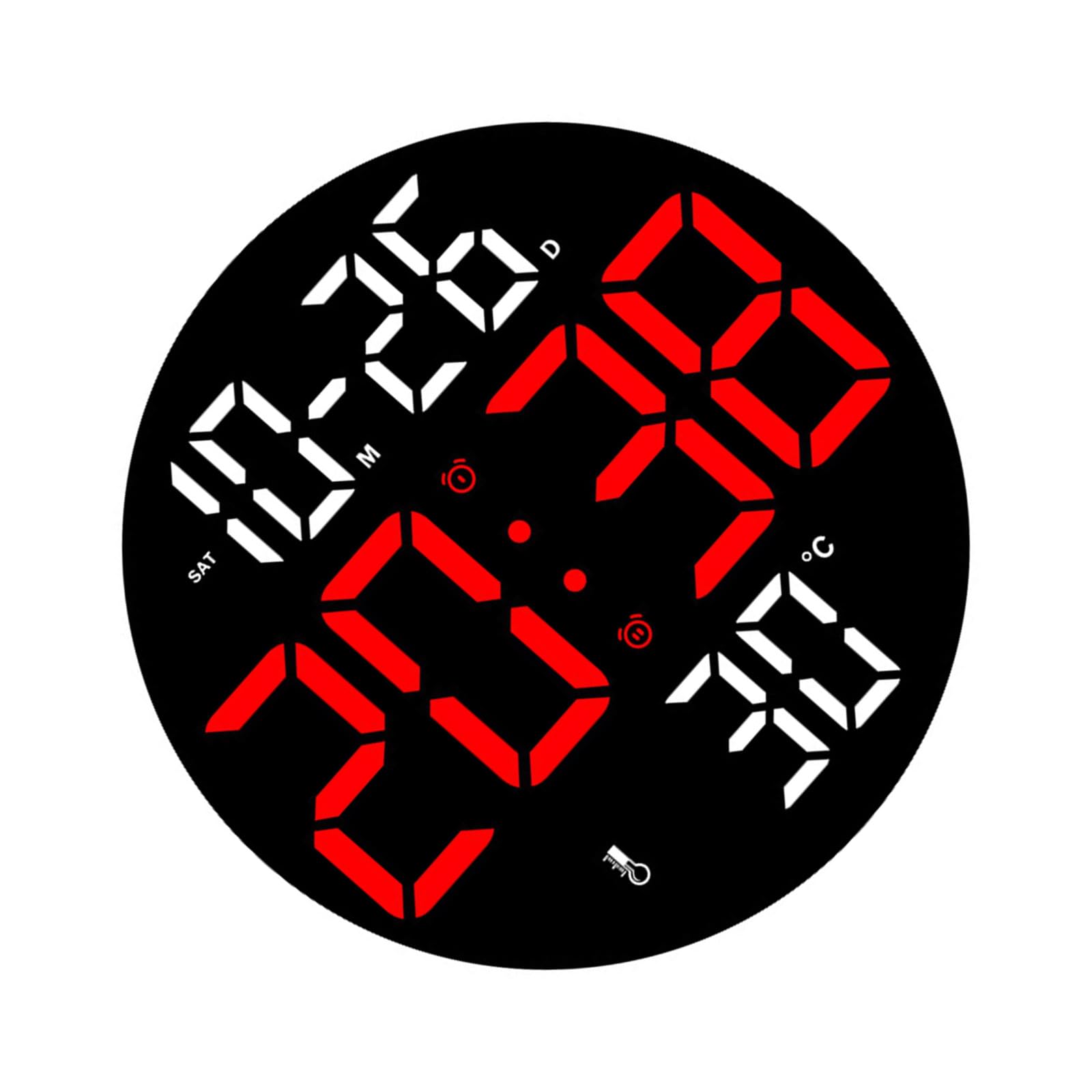 Buxuaaaa Tabletops LED Clock Home Clock Contemporary Living Room for Home Decoration and Practical Use Modern Decorative