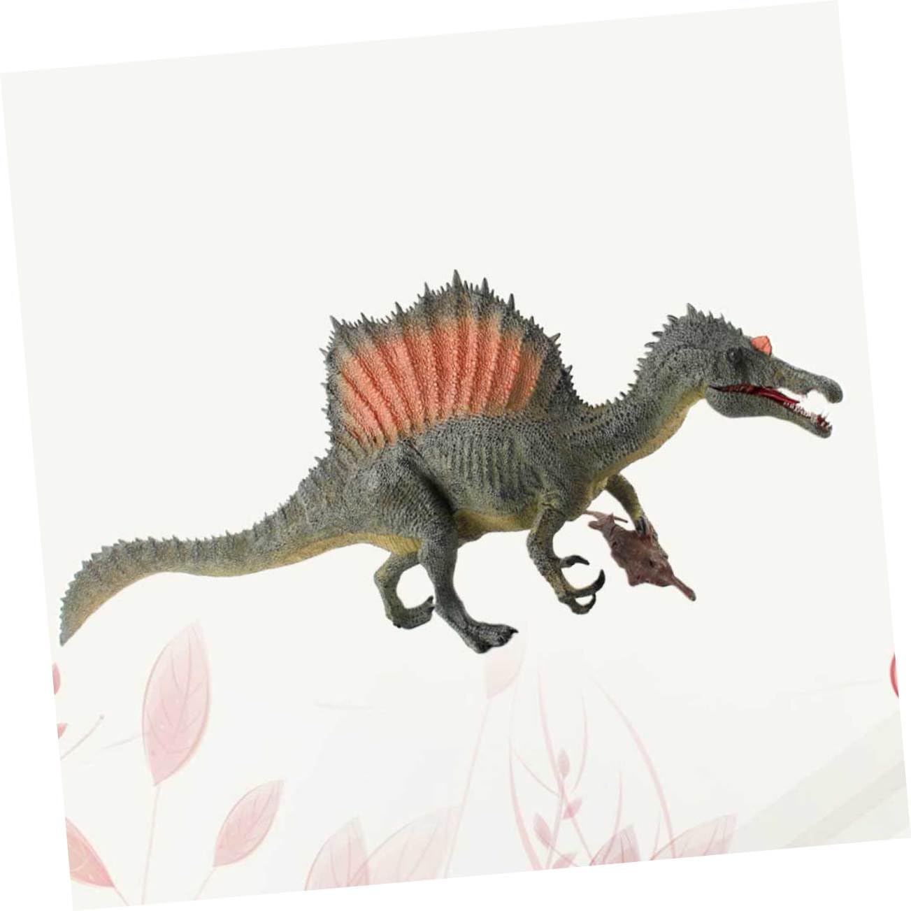TOYANDONA Figura de Dinosaurio con mandíbula móvil de plástico Texturizado Claro, Escultura artística para Escritorio en casa, Juguete Realista de Dinosaurio para Regalo Infantil