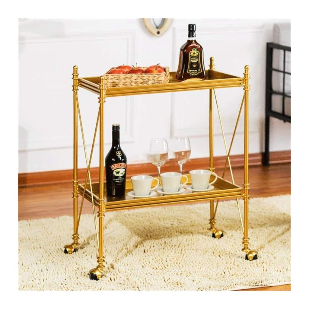 Carrito de Bar de Lujo para Hotel, Carrito de té y Bebidas con Servicio de Vino. Elegante Carrito de Servicio para Uso en hoteles y hogares.
