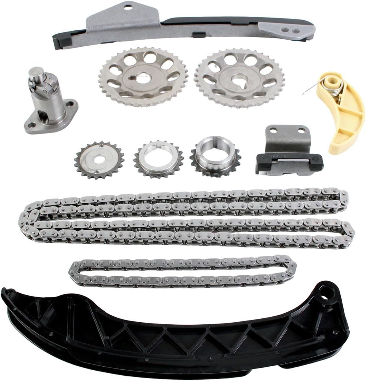 AUCERAMIC Timing Chain Kit for Toyota Corolla 2009-2015, Prius 2011-2015, Matrix 2009-2014, Pontiac Vibe 2009-2010, Scion XD 2008-2014 - [1.8L L4 DOHC]
