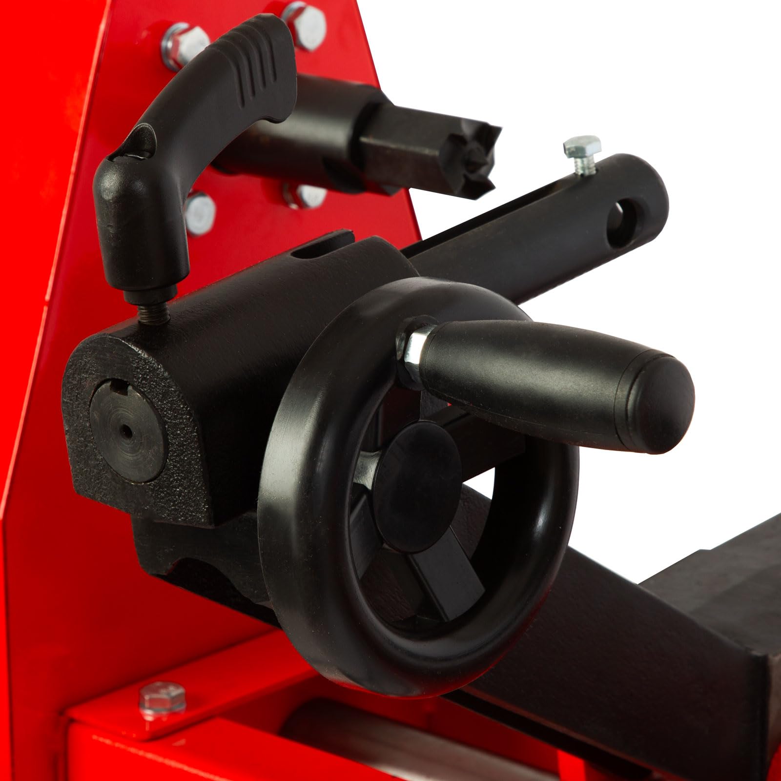 EBERTH Drechselbank 550 W für Holz mit stabilem Untergestell – 1000 mm Spitzenweite, Ø 350 mm Drechseldurchmesser, 4-stufiger Riemenantrieb, standfeste Holz-Drehbank