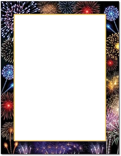 Coloridos fuegos artificiales papel para impresora láser y inyección de tinta (100 unidades)