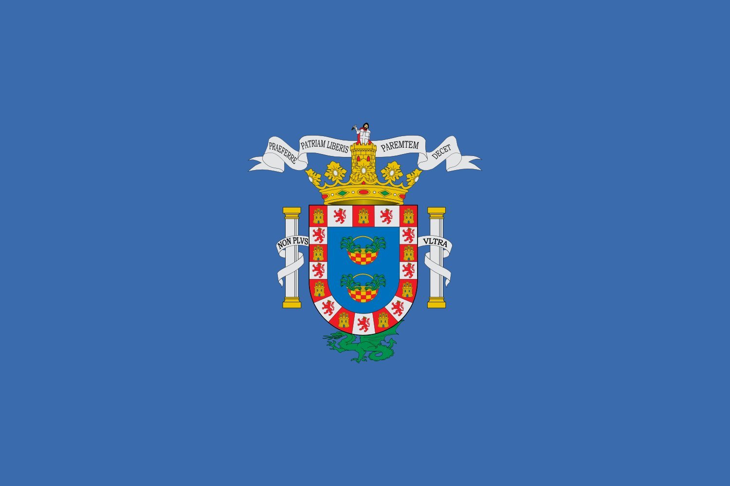 Drapeau Melilla grand format 150x250cm pour remplacer un pavillon usé et invisible