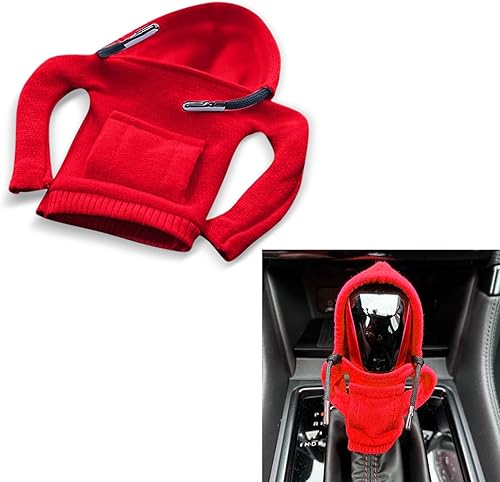 1 funda para pomo de palanca de cambios automotriz, camisa con capucha para palanca de cambios, accesorios decorativos para el interior del