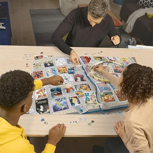 Miniatura 3 de Ravensburger - Álbum de sellos de Disney - Rompecabezas de 2000 piezas - Con Mickey Mouse, Minnie, Cenicienta, Elsa y más - Enmarcable - Calidad