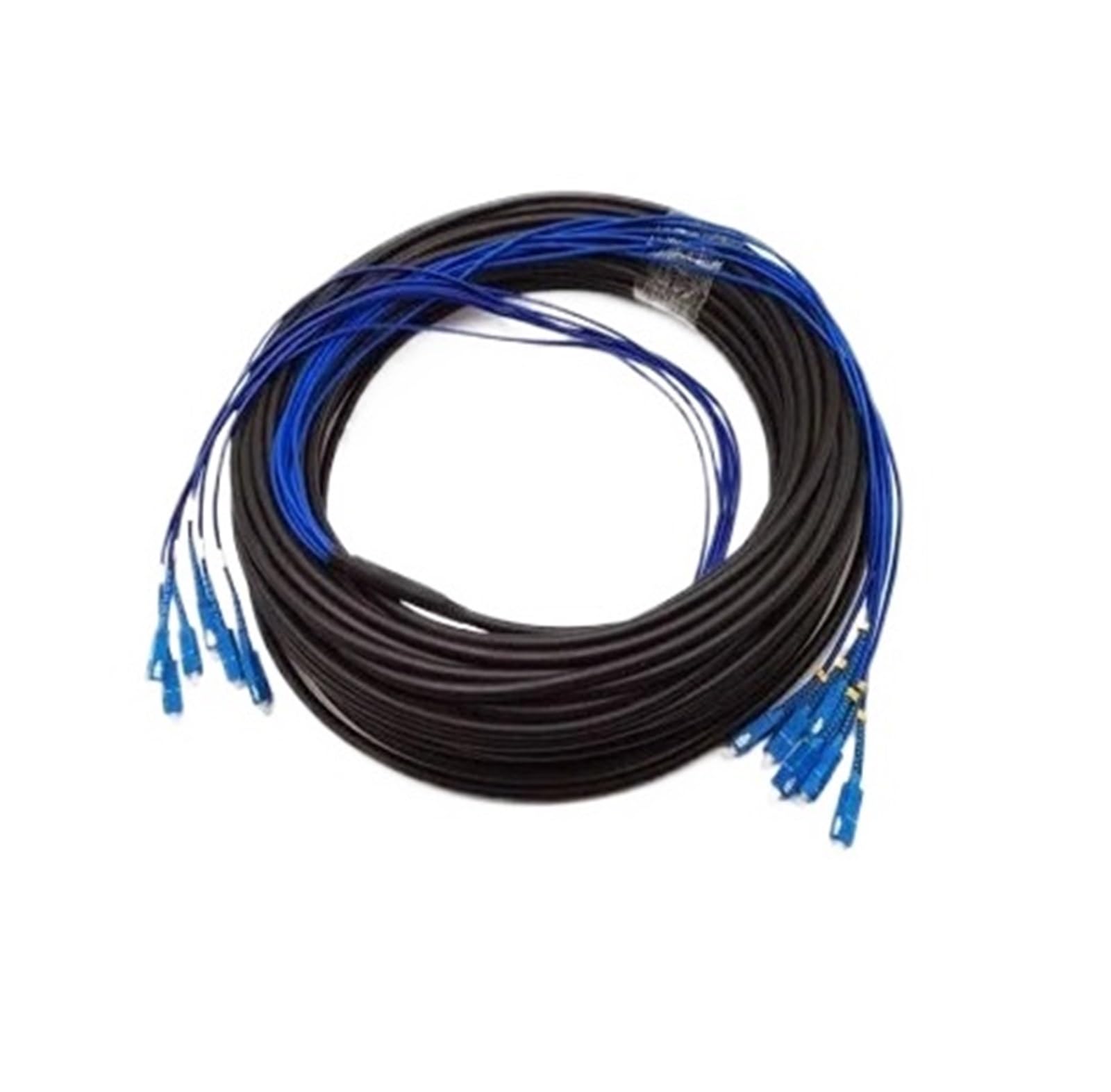 Câble à fibre optique blindé SC UPC, monomode, 2 à 12 conducteurs, GYXTW, extérieur, fibre rigide, non flexible, 100 m(6-core 6SC-6SC)