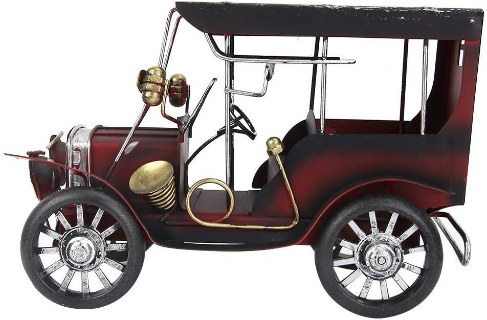 SheensAntique Vintage Car Model, Miniature Metal Old Vintage Car Collectible Vehicle Toys for Home Office Desktop Decor Birthday Gift