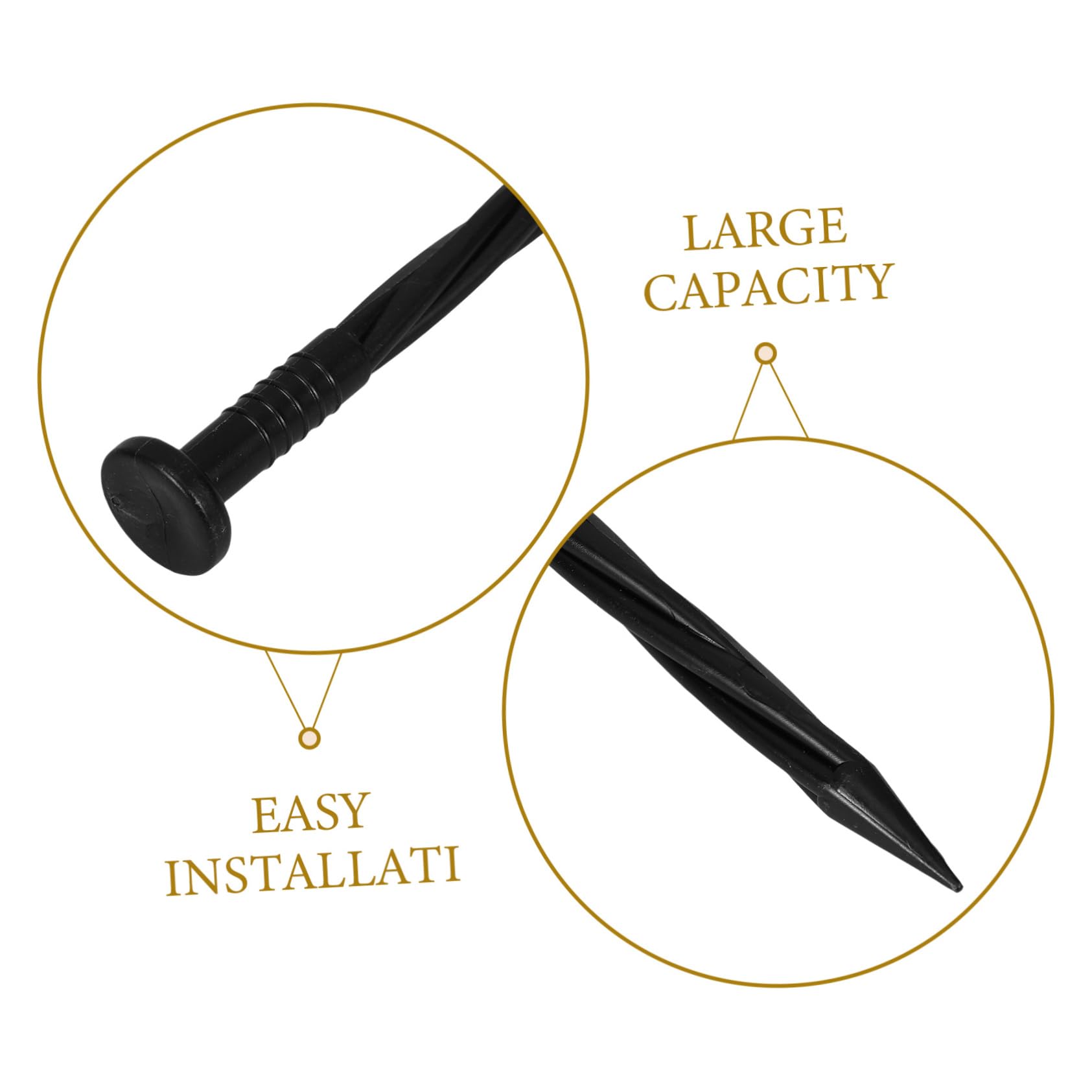 BESPORTBLE 3 Set di Picchetti da Giardino in Plastica per Giardinaggio Facile Installazione 30 Pezzi * 3