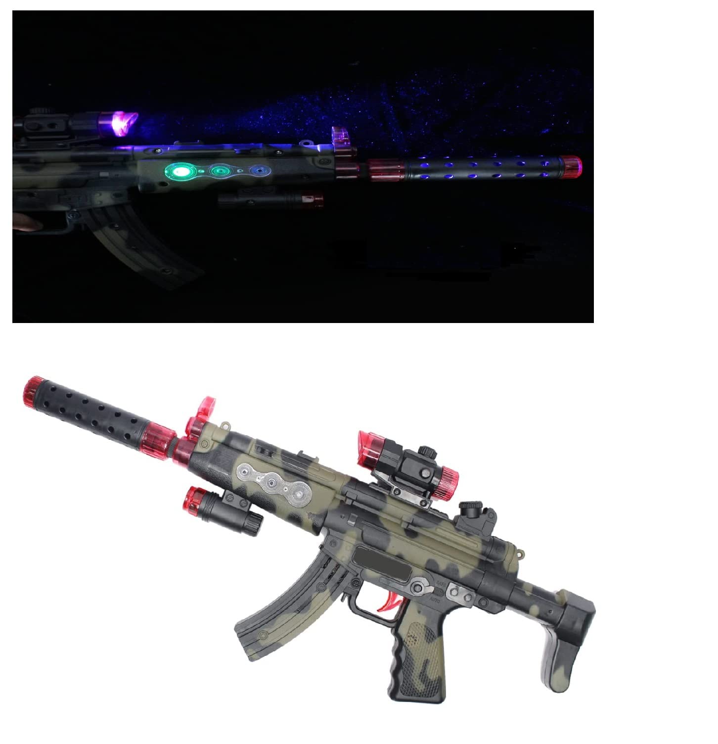 Inaaya Laser Light Shooting Toy for Kids Musical Toy for Boys Sound Effects for Kids Gift Item for Boys Multicolor Pack of 1 (B0BSH3W7VR) Amazon Price History, Amazon Price Tracker