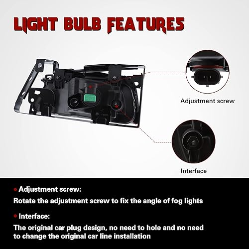 Miniatura 7 de RP Remarkable Power, Se adapta al kit de luces antiniebla transparentes Accord de 4 puertas (no compatible con híbridos) FL7046 interruptor,