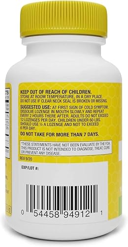 Miniatura 8 de Basic Brands Zinc Lemon Defend - 100 pastillas - Sabor a limón natural Zinc- Pastillas - Impulso inmunológico, alivio del frío, sin OMG, acetato de