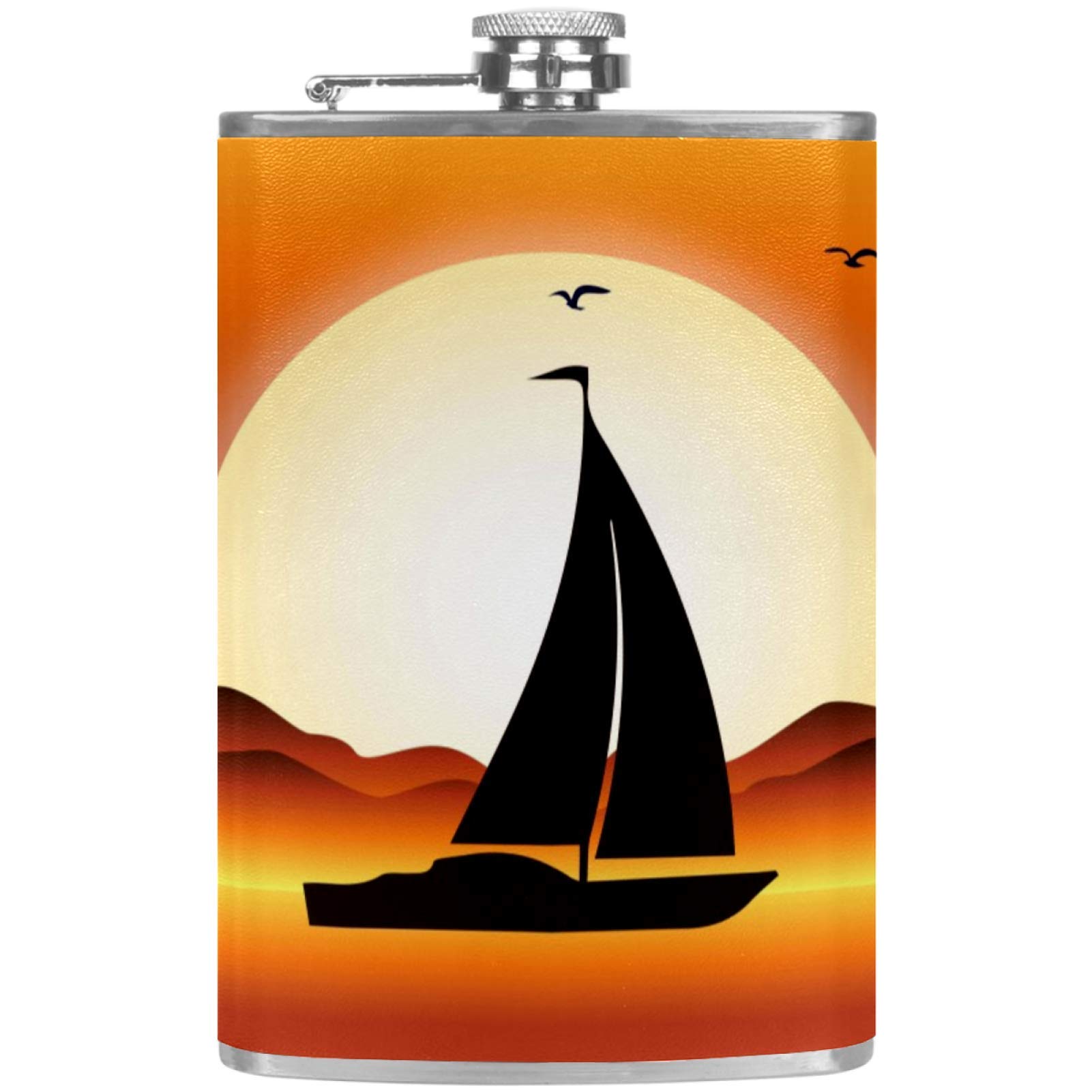 Flasque à whisky anti fuite avec entonnoir pour éviter les pertes