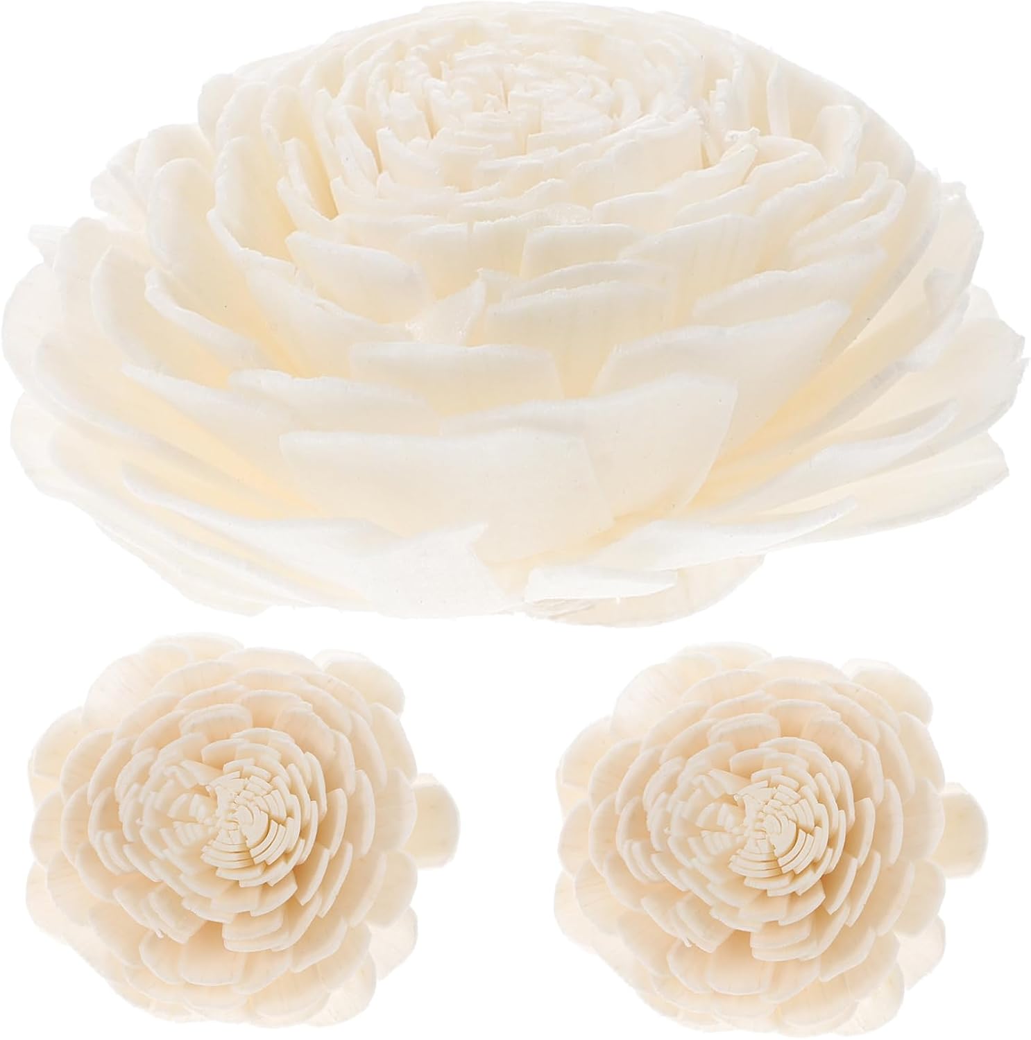 SOLUSTRE 3Pcs Rattan Dried Flower Aromatherapy Decor Handmade Emulation Plant Accessory for Home Beautiful Excellent Water Absorption Present Idea