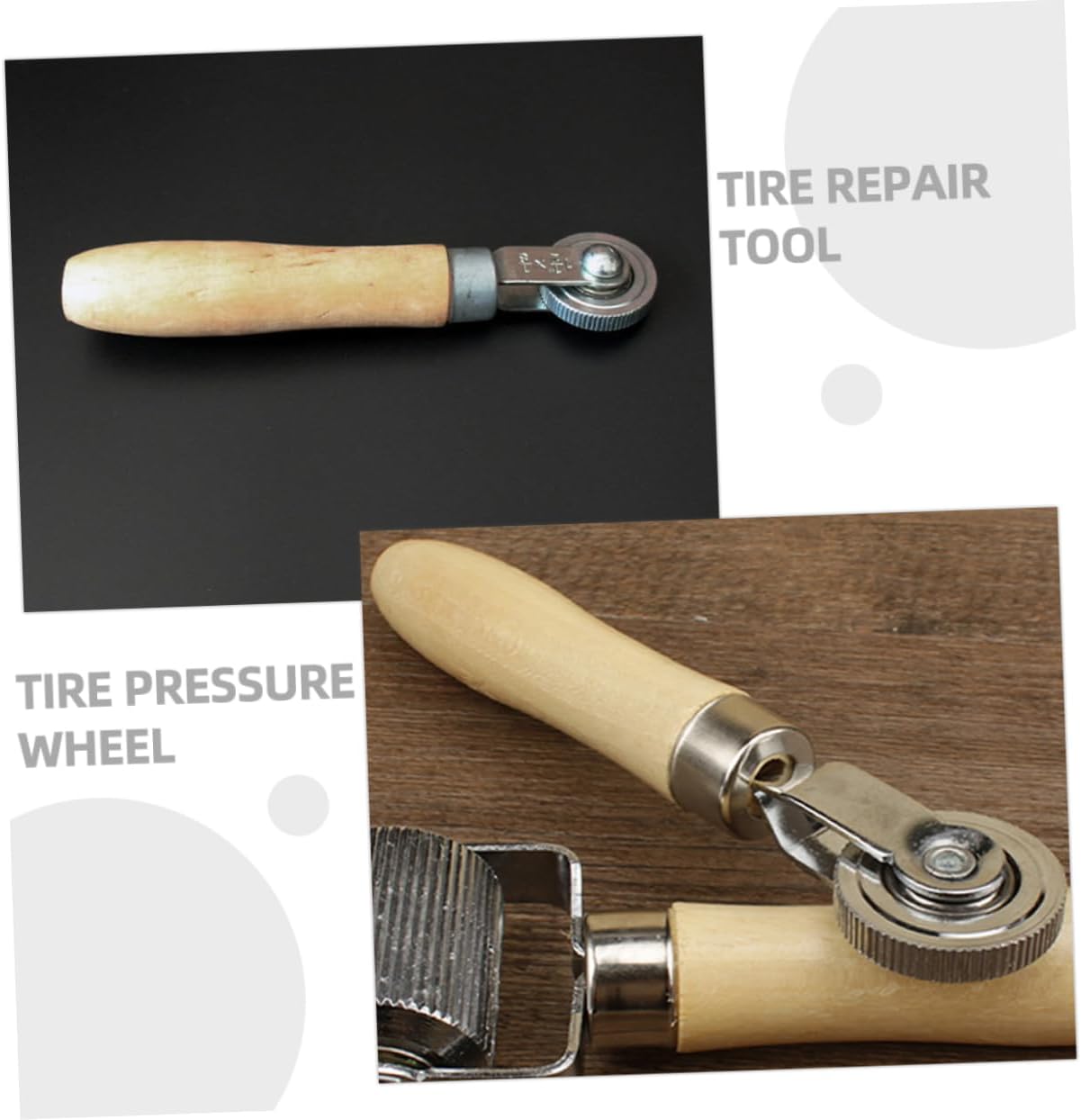 3sets Tire Repair Tool High-Speed Grinding and Rake Tire Patch Rollers for Puncture Repairs Motorcycles Atvs and Tractors