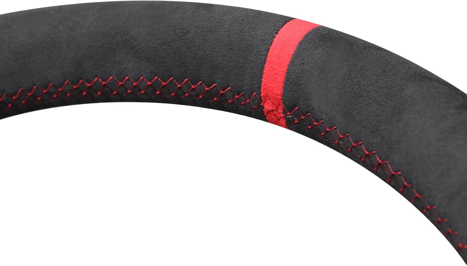 MEWANT Hand Stitch Black Steering Wheel Cover Wrap for Dodge Durango R/T 2018-2023 / Challenger SCAT R/T 2015-2022 Steering Wheel Accessories for Dodge