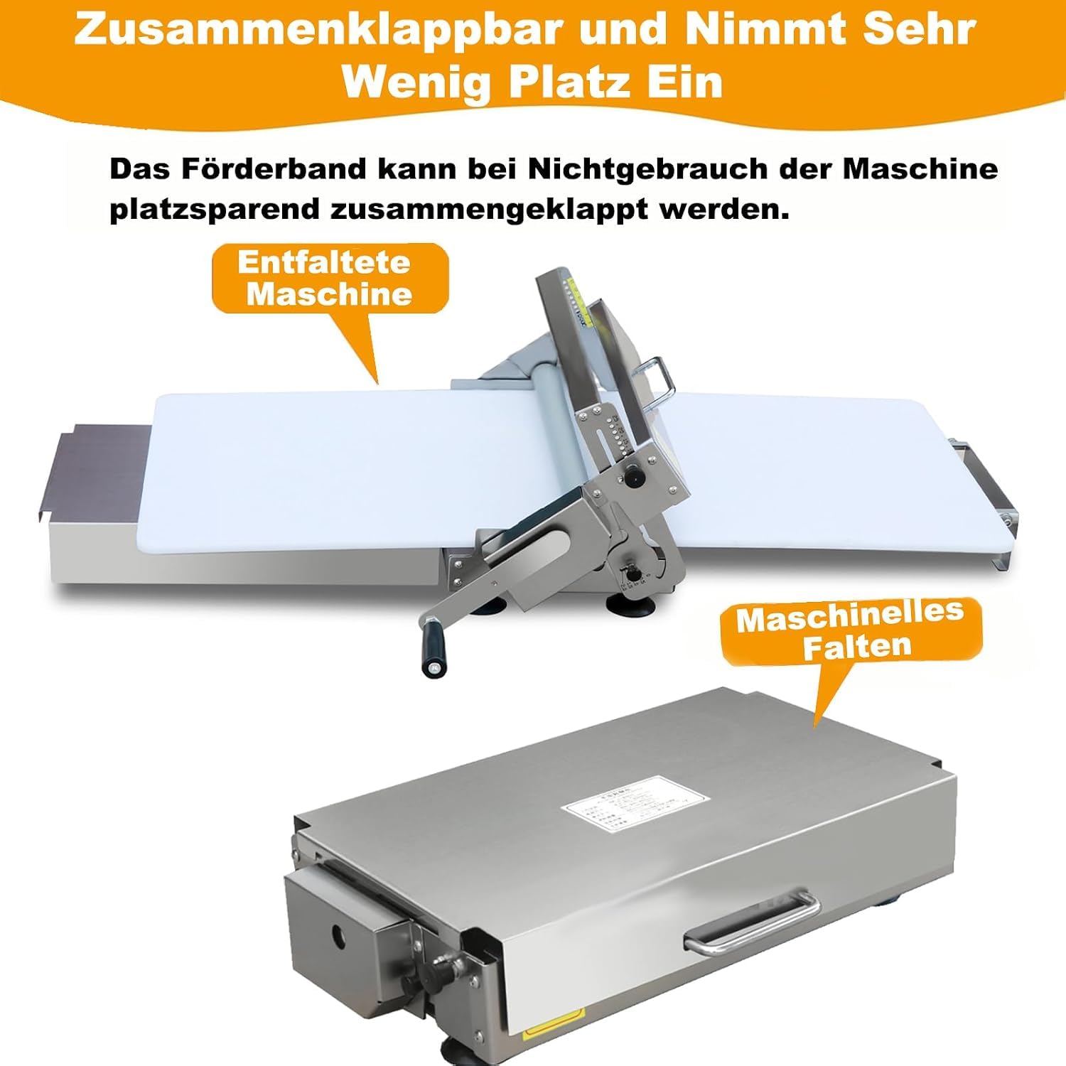 Manuelle Teigausrollmaschine, Kleiner Teigausroller, Einstellbare Dicke 0,2–25 Mm, Geeignet Zum Backen, Für Pizza Und Croissants