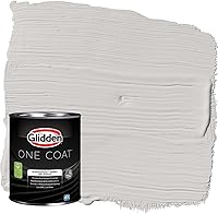 Vista 61 de Glidden Pintura interior + imprimación: gris/plata antigua, una capa, plana, 1 galón
